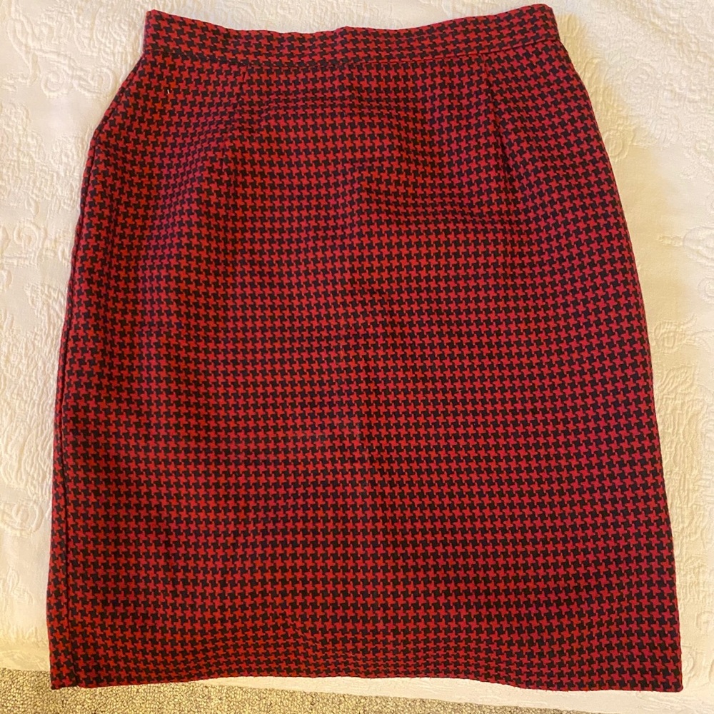 Parker Jones Houndstooth Pencil Skirt Size 12
